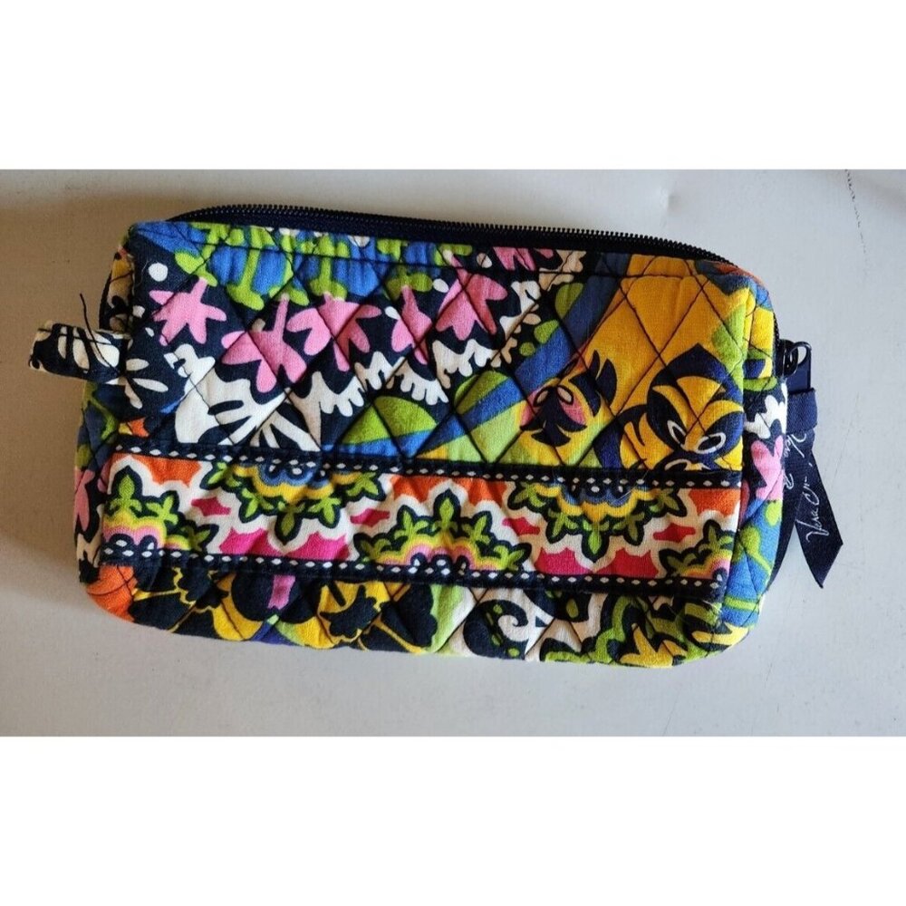 VERA BRADLEY Medium Cotton Cosmetic Case Rio Pattern Multicolor